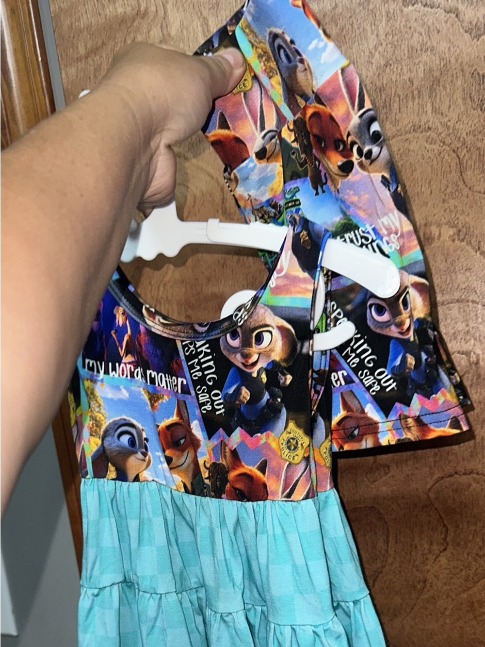 BAMBOO Zootopia exclusive design Girls tank top peplum Set daywear